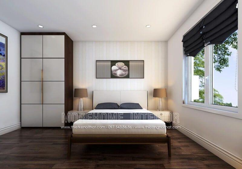 Mẫu giường ngủ gỗ óc chó đơn giản, tinh tế, hiện đại cho phòng ngủ chung cư, biệt thự, nhà phố...